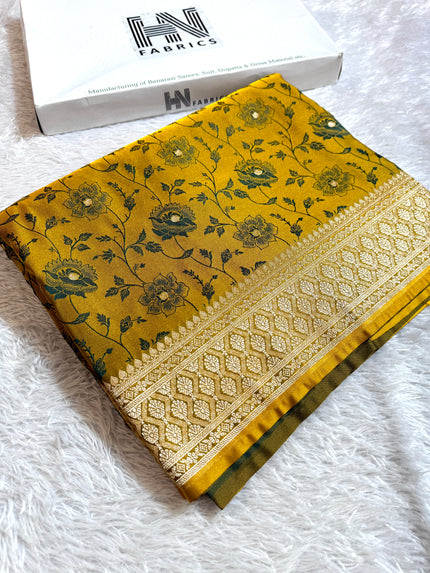 BANARASI MASHRU KATAN SILK SAREE TANCHUI DESIGN HN515