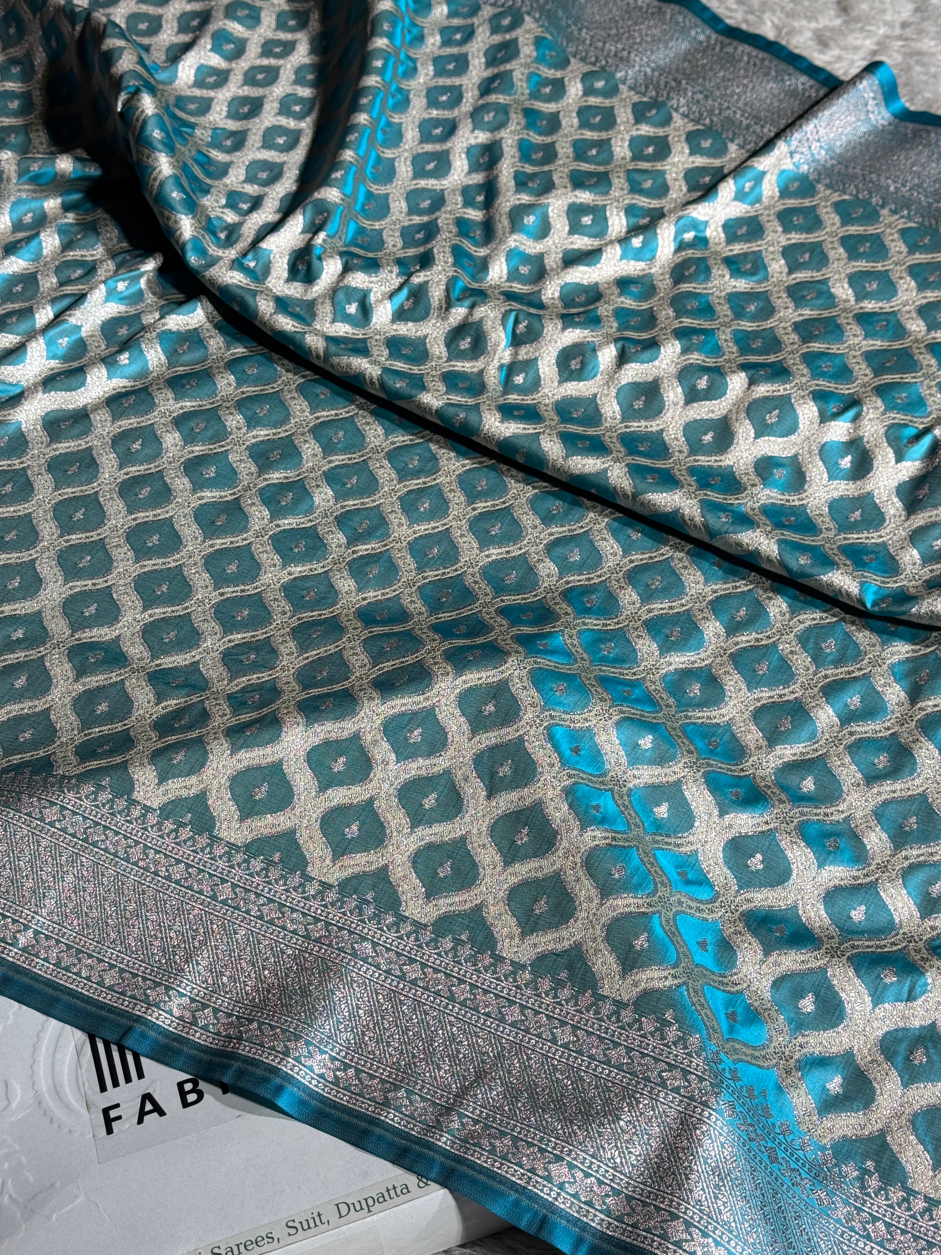 BANARASI MASHRU KATAN SILK SAREE MK017