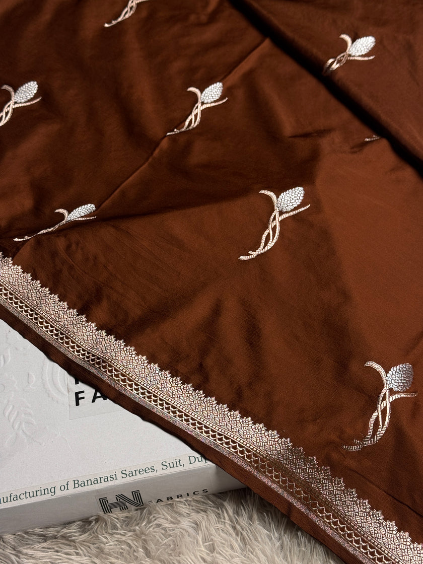 BANARASI MASHRU KATAN SILK SAREE HN710