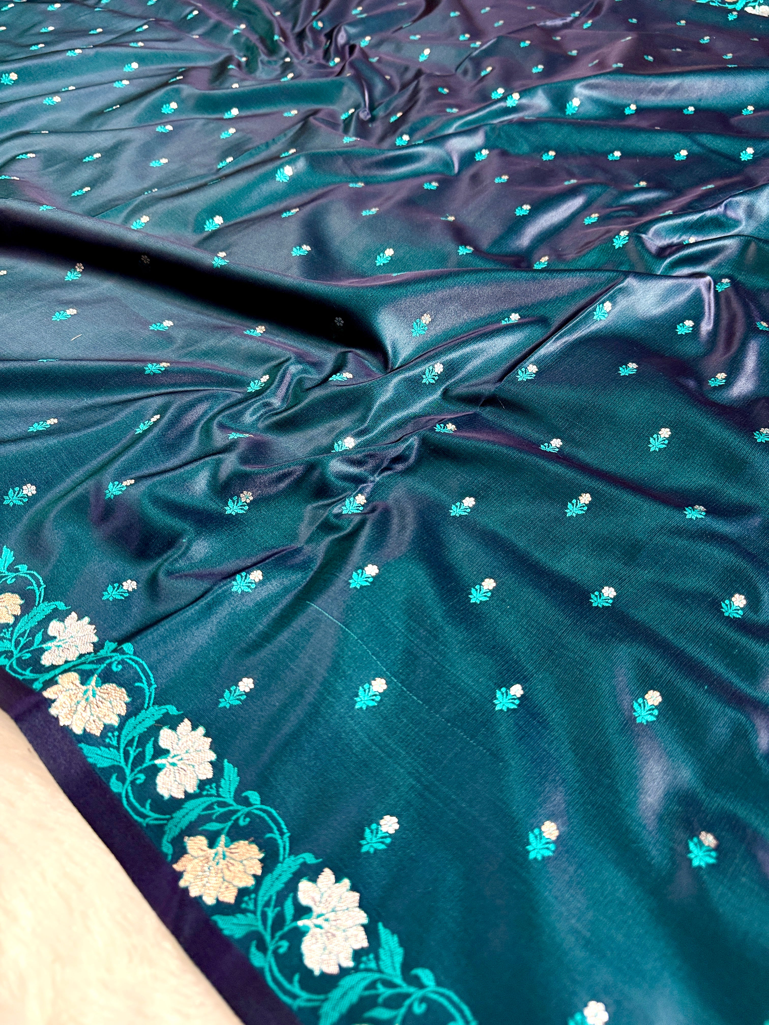 BANARASI MASHRU KATAN SILK SAREE HN541