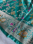 BANARASI MASHRU KATAN SILK SAREE MENAKARI WORK HN107