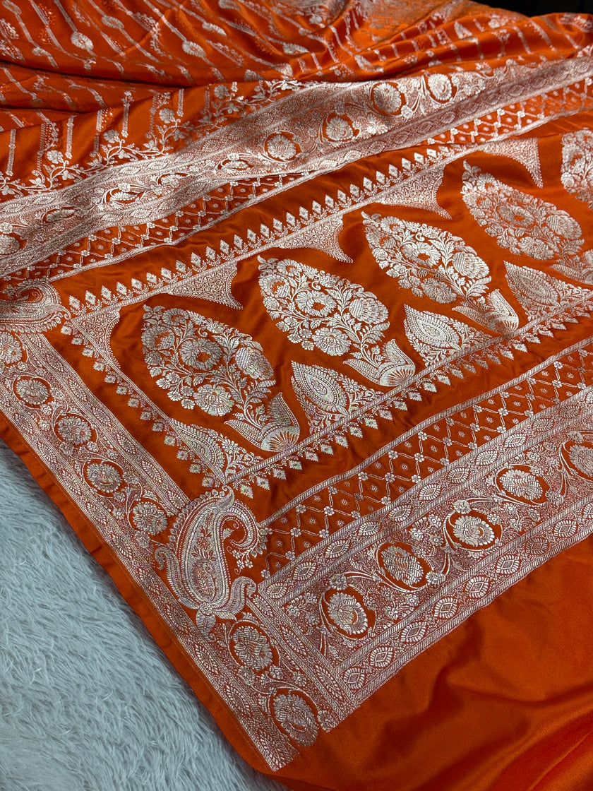 BANARASI MASHRU KATAN SILK SAREE HN651