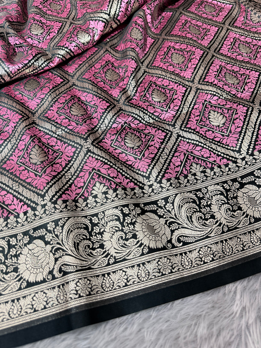 Banarasi Mashru Katan Silk Saree Tanchui Design HN111