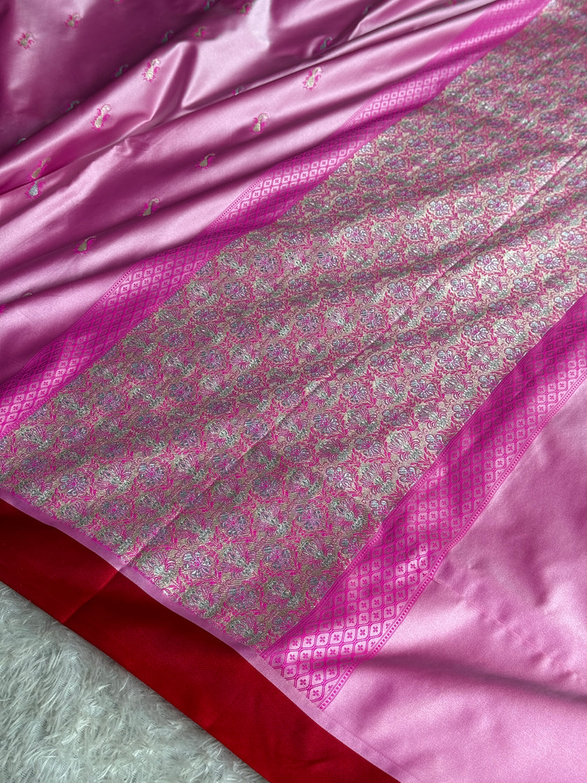 BANARASI MASHRU KATAN SILK SAREE MK021