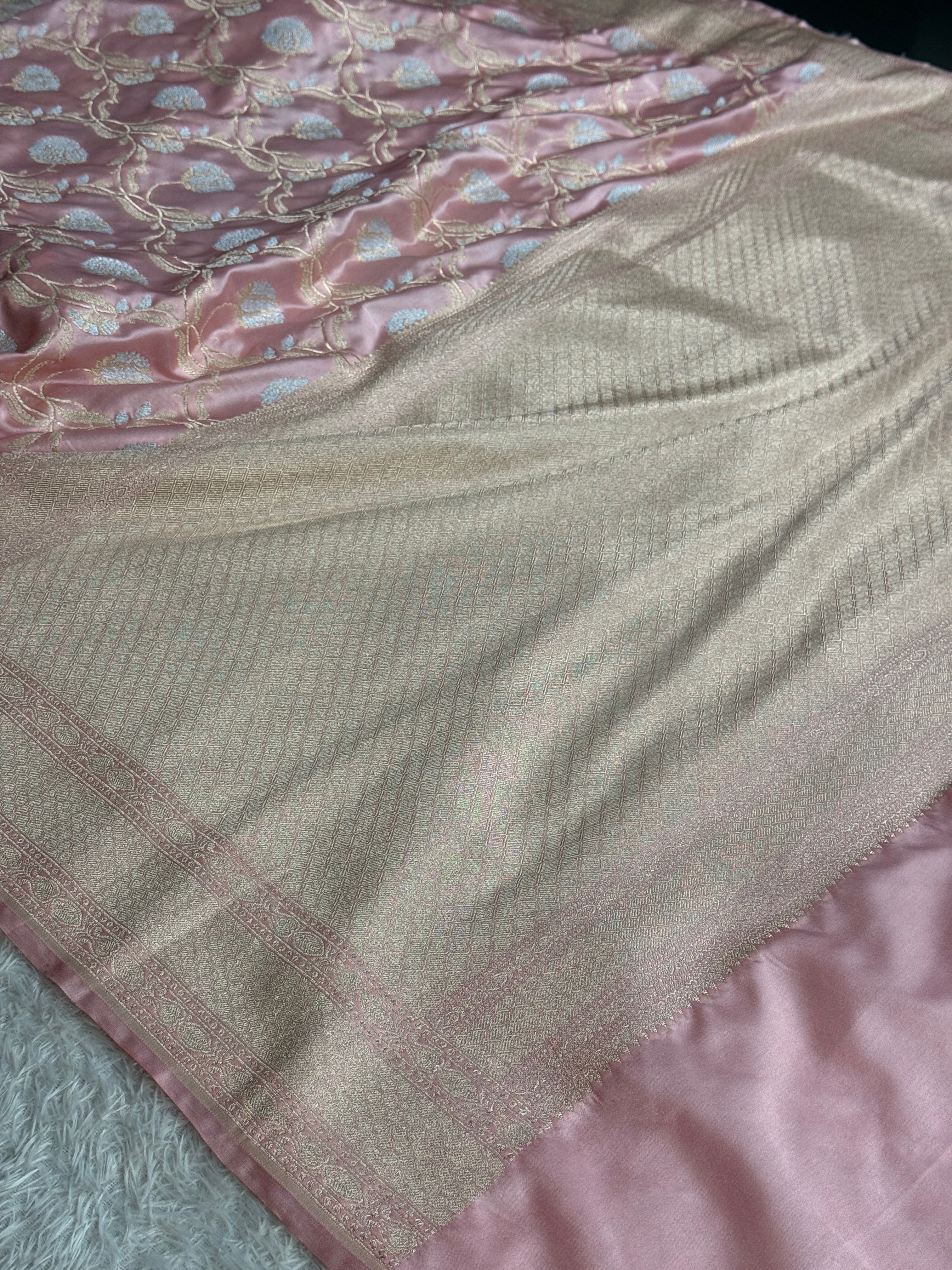 BANARASI MASHRU KATAN SILK SAREE MK064
