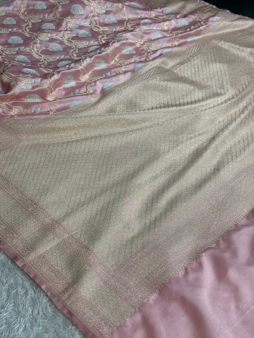 BANARASI MASHRU KATAN SILK SAREE MK064