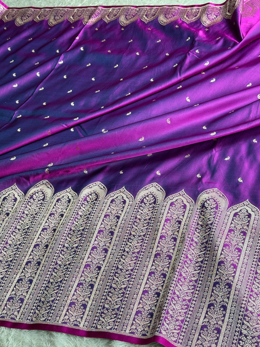 BANARASI MASHRU KATAN SILK SAREE HN102