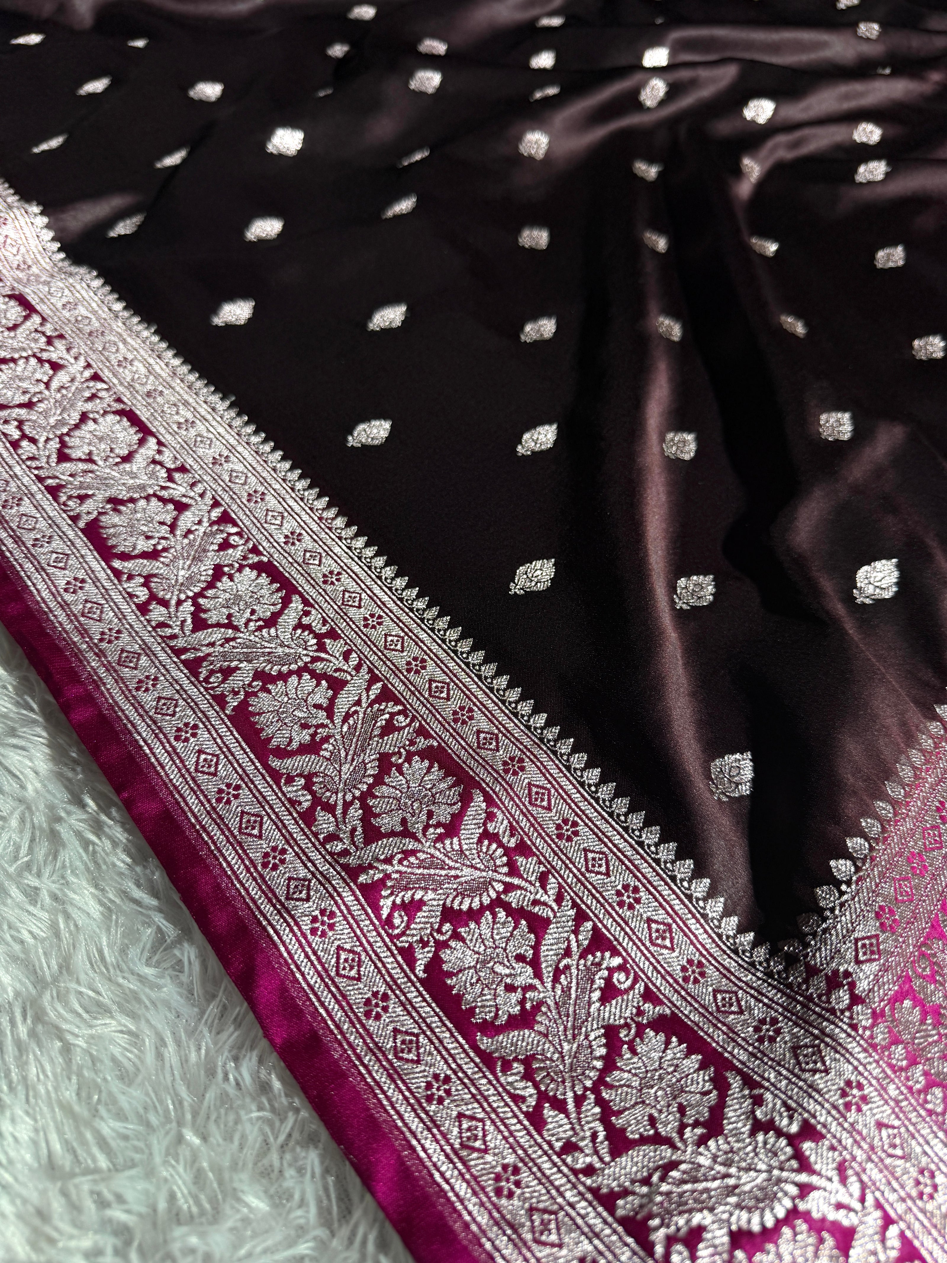 BANARASI MASHRU KATAN SILK SAREE HN508