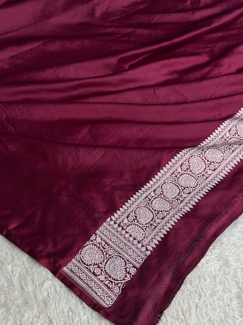 BANARASI MASHRU KATAN SILK SAREE MK042