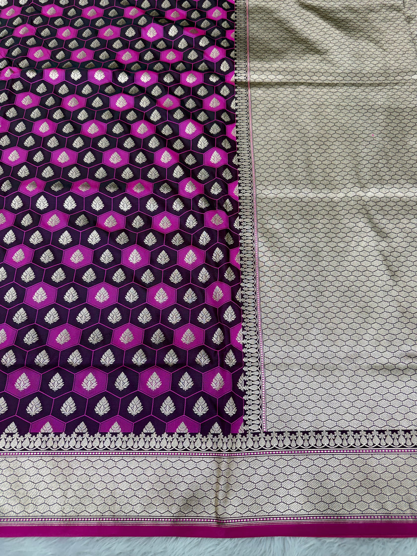 Banarasi mashru katan silk saree tanchui design hn112