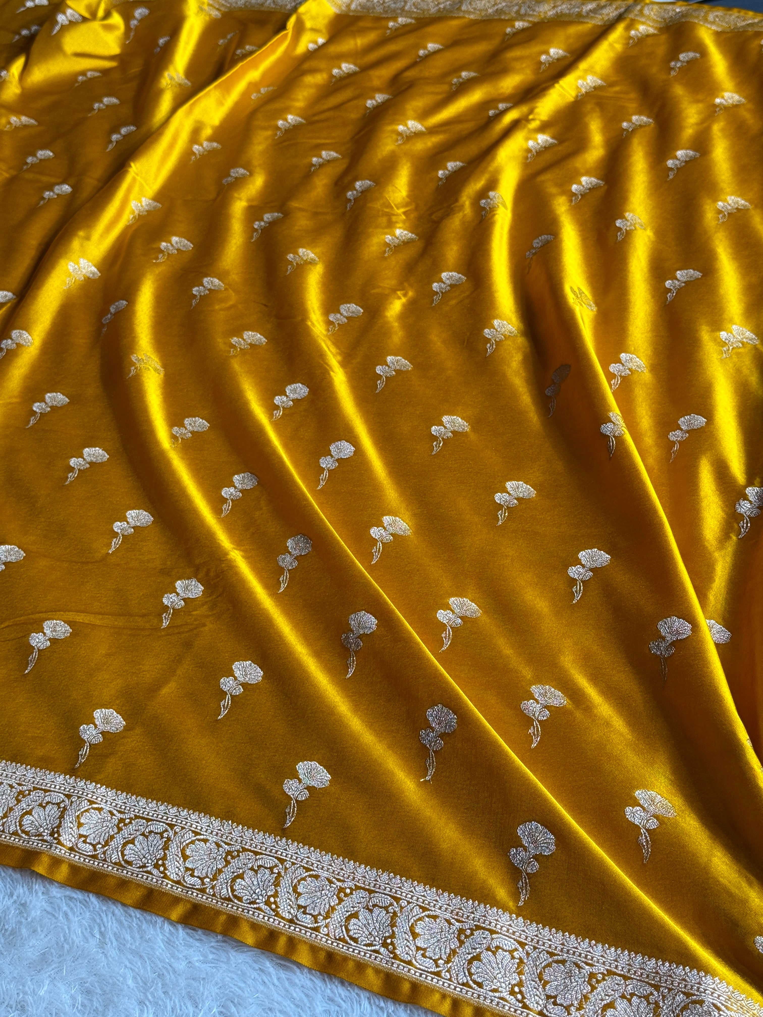 BANARASI MASHRU KATAN SILK SAREE HN549