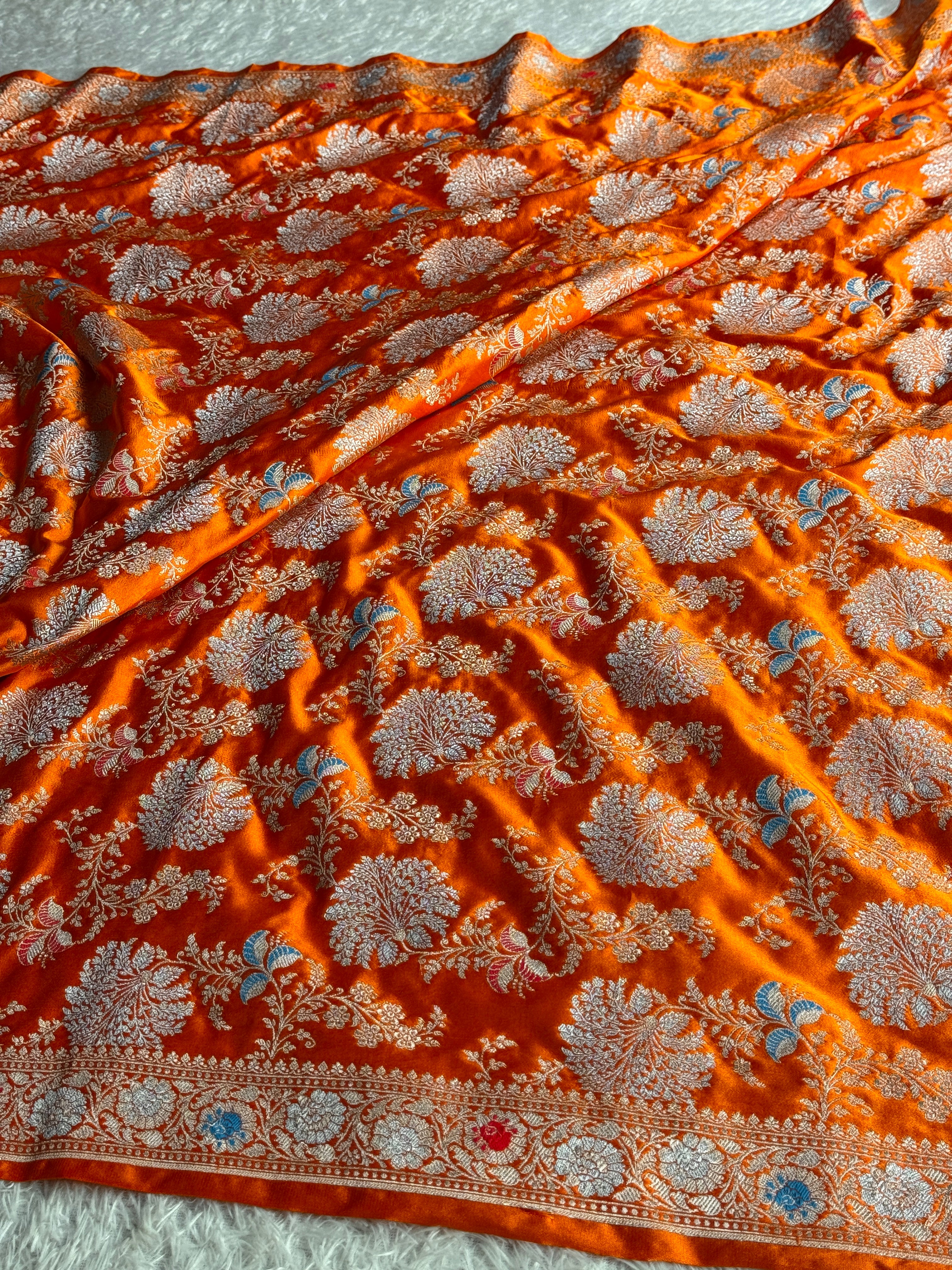 BANARASI MASHRU KATAN SILK SAREE MK070