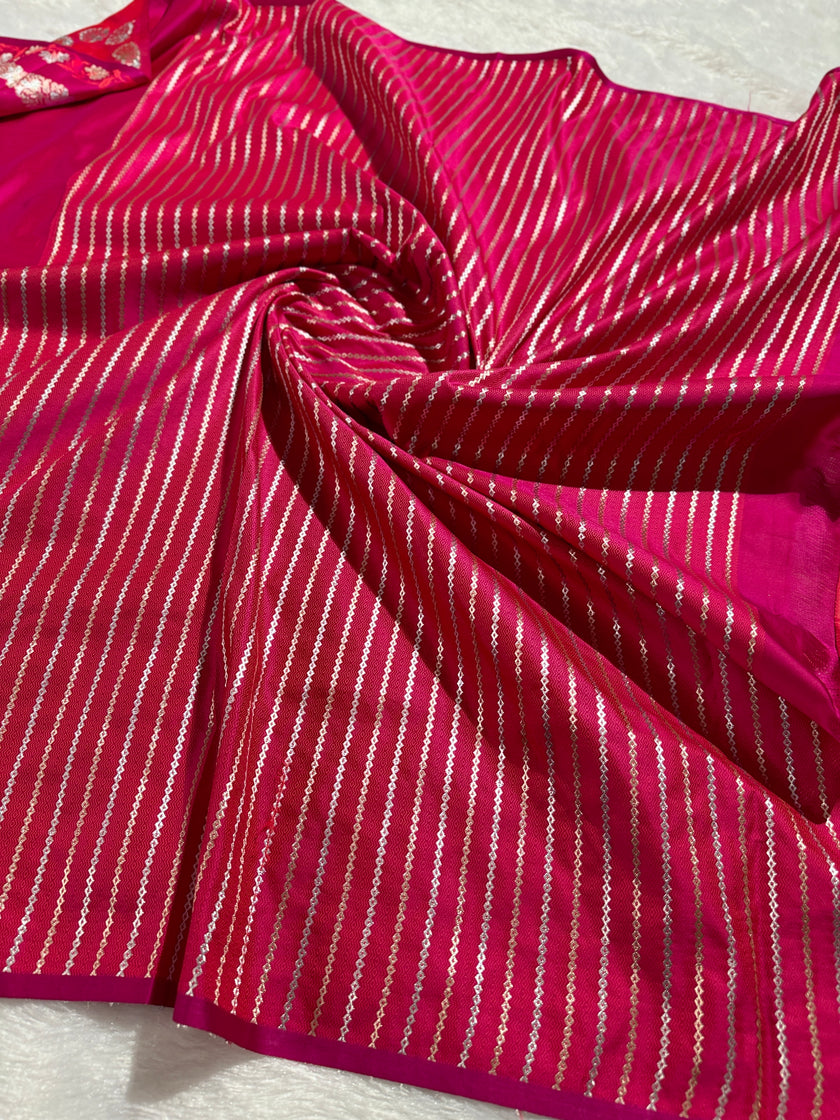 BANARASI MASHRU KATAN SILK SAREE HN541