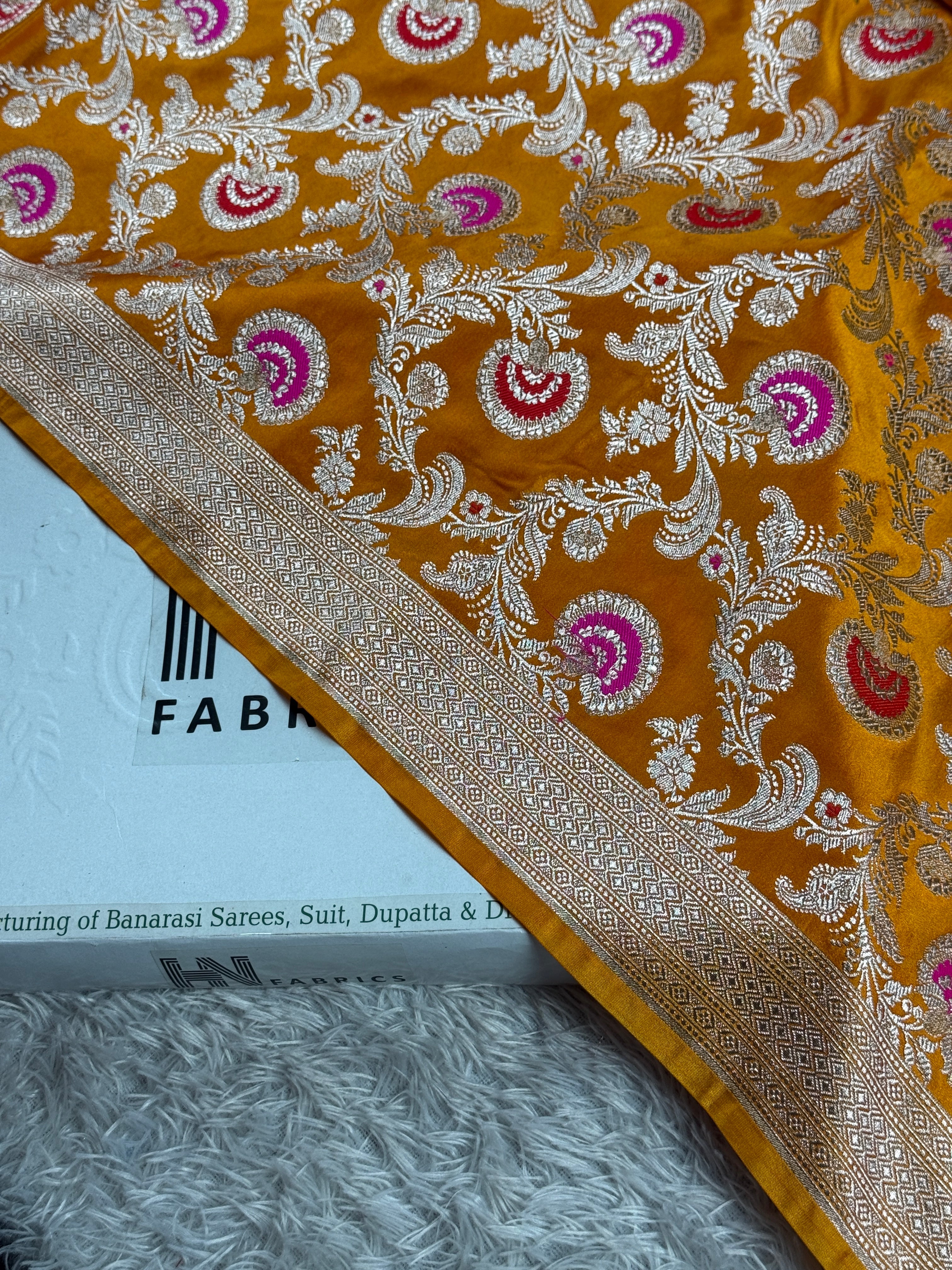 BANARASI MASHRU KATAN SILK SAREE MK016