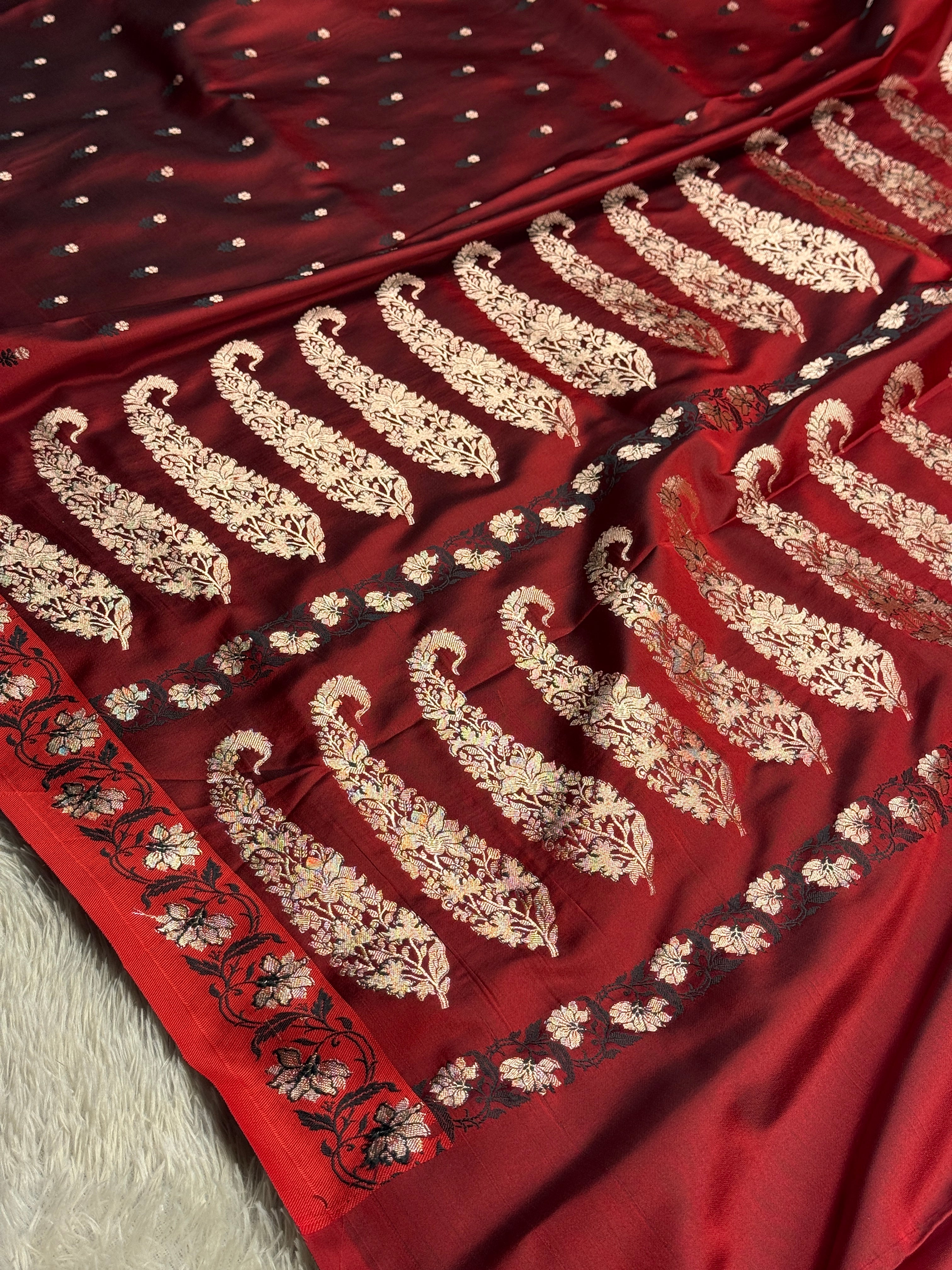 BANARASI MASHRU KATAN SILK SAREE HN541