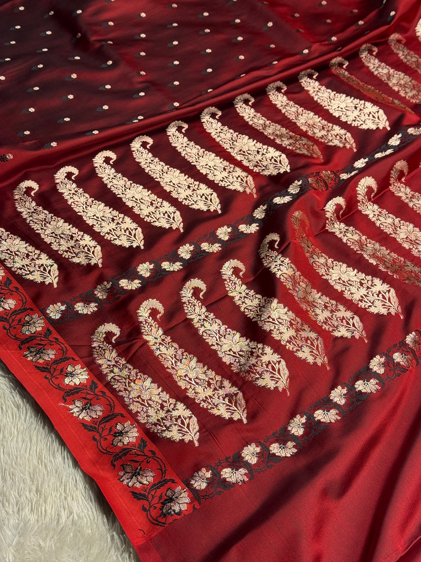 BANARASI MASHRU KATAN SILK SAREE HN541