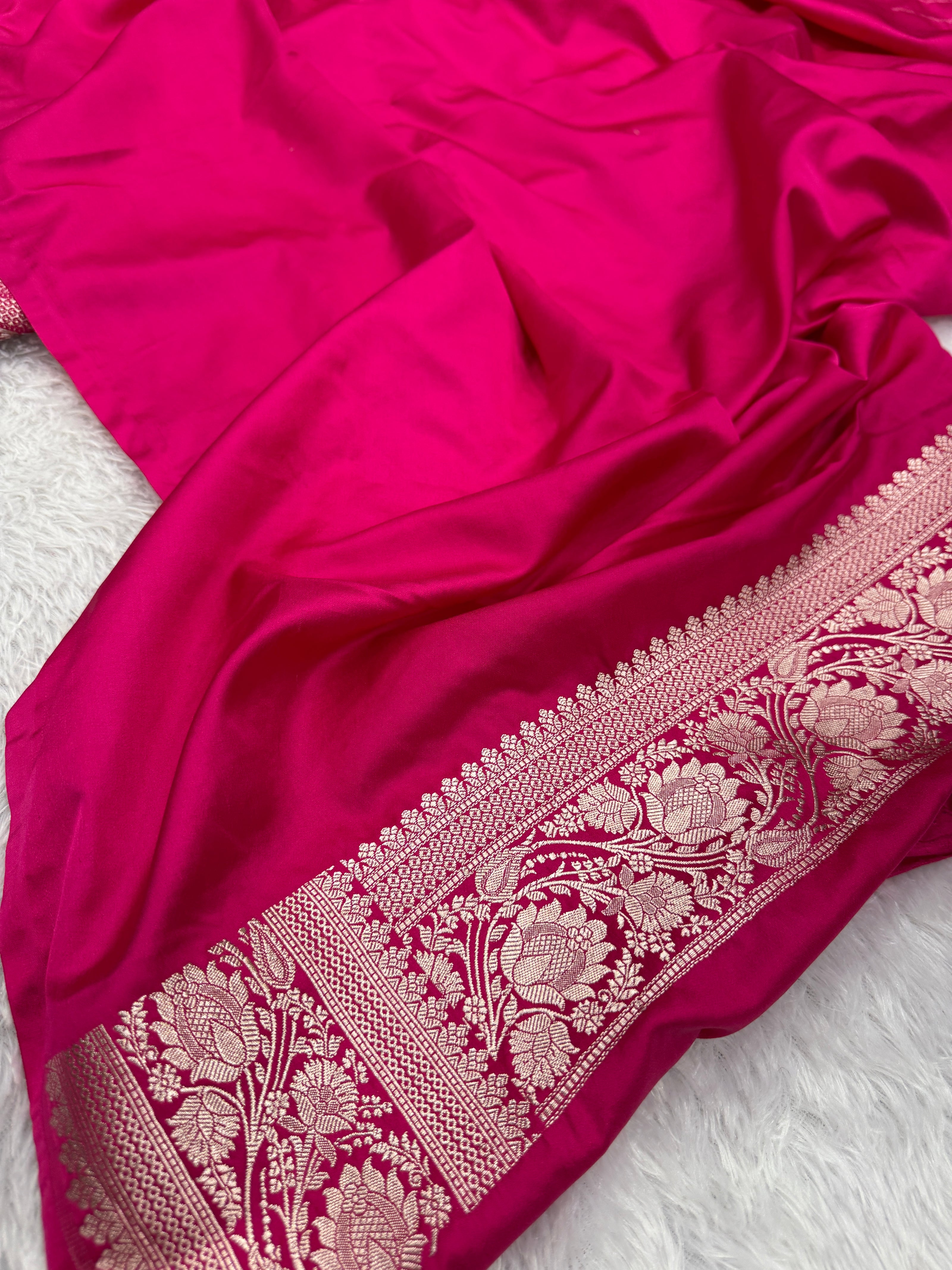 Banarasi Mashru Katan Silk Saree Menakari Work hn140