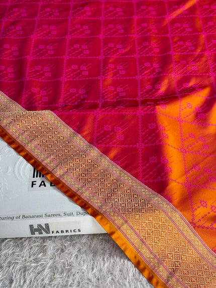 BANARASI MASHRU KATAN SILK SAREE MK044
