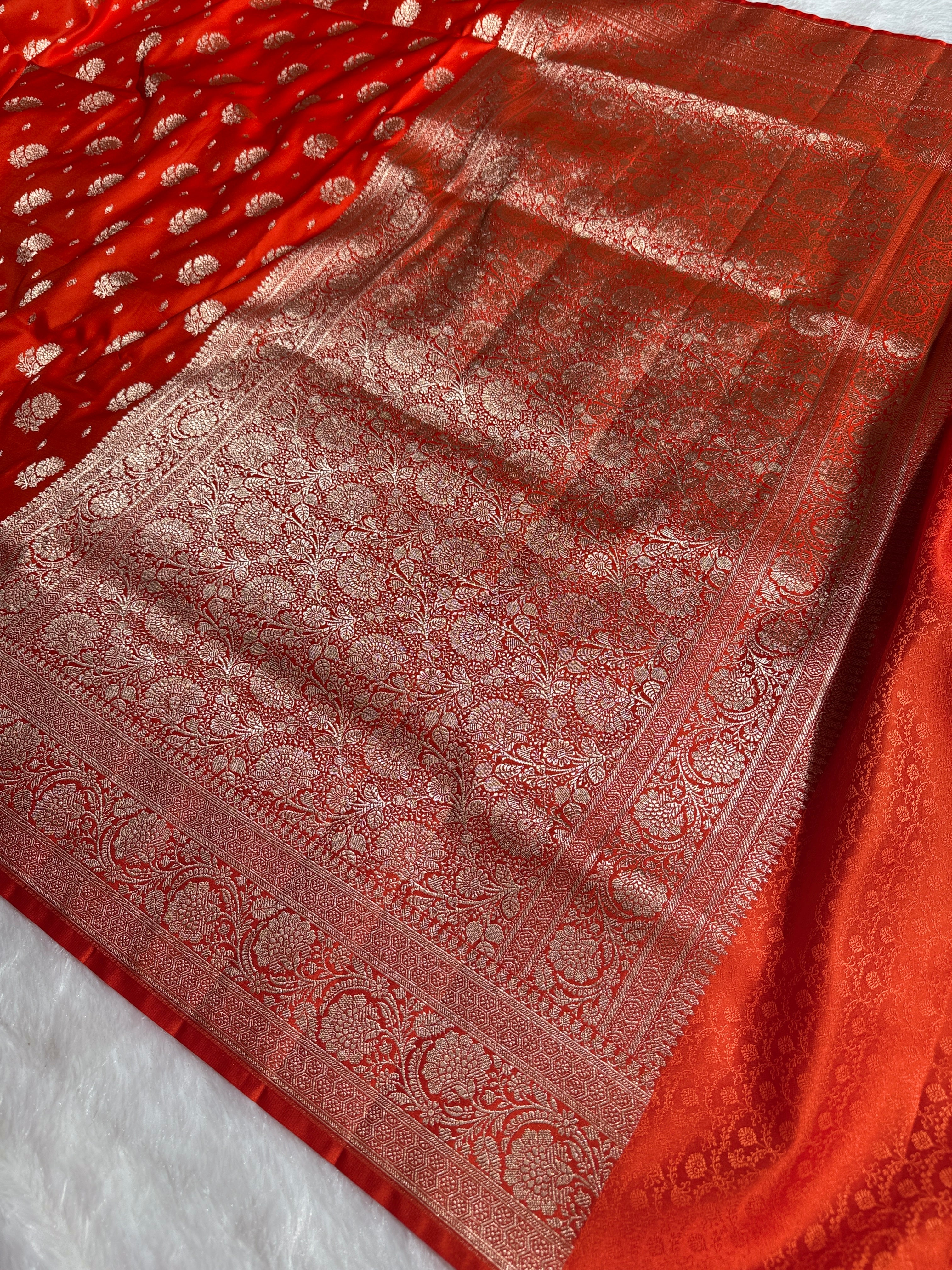 BANARASI MASHRU KATAN SILK SAREE HN519