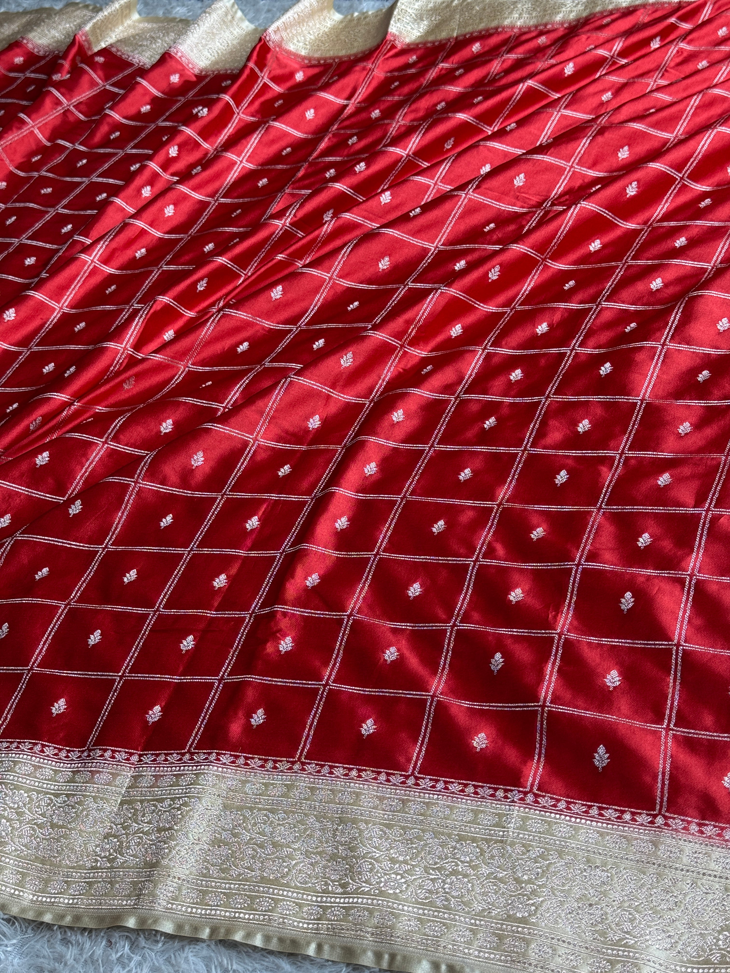 BANARASI MASHRU KATAN SILK SAREE MK032