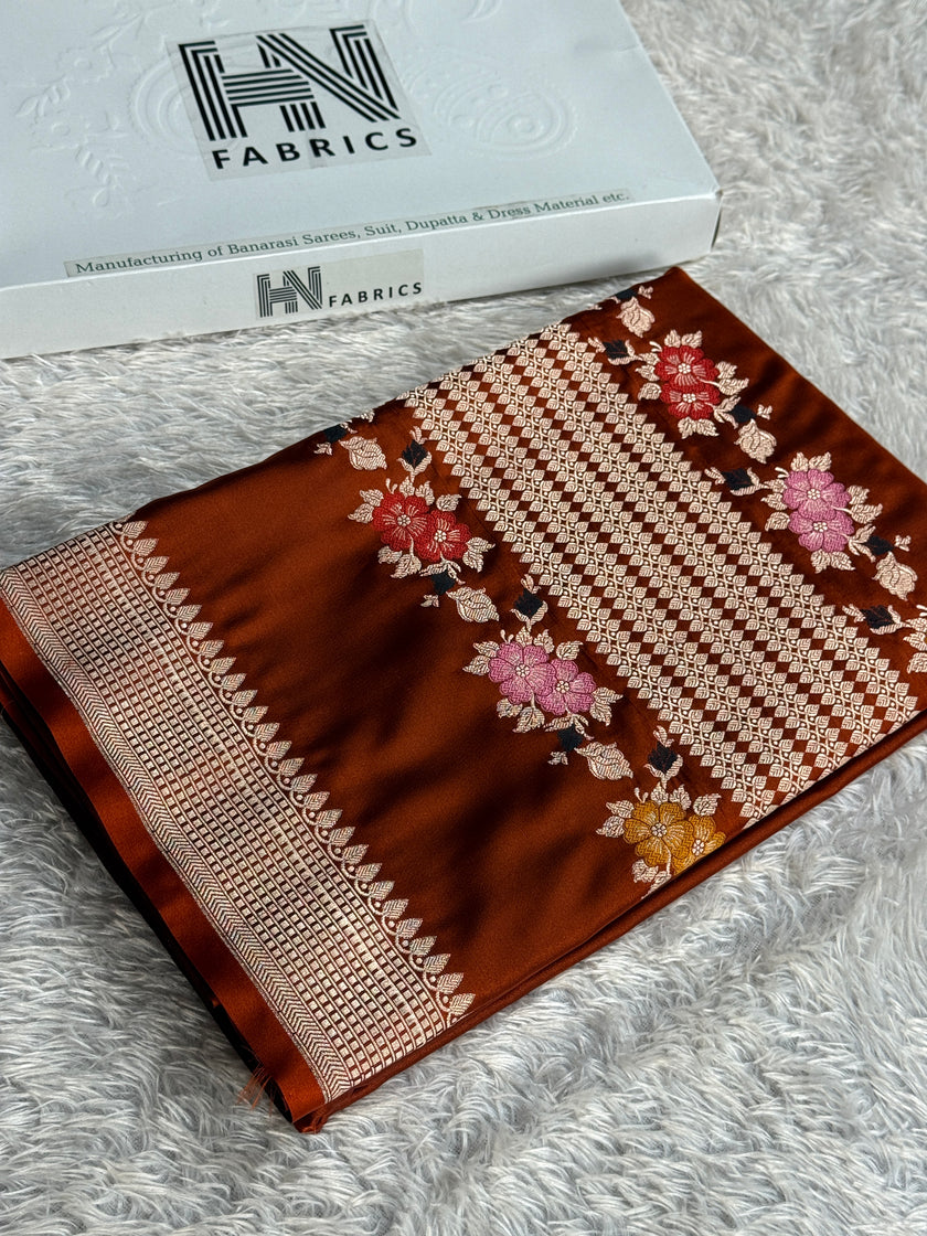BANARASI MASHRU KATAN SILK SAREE MK071
