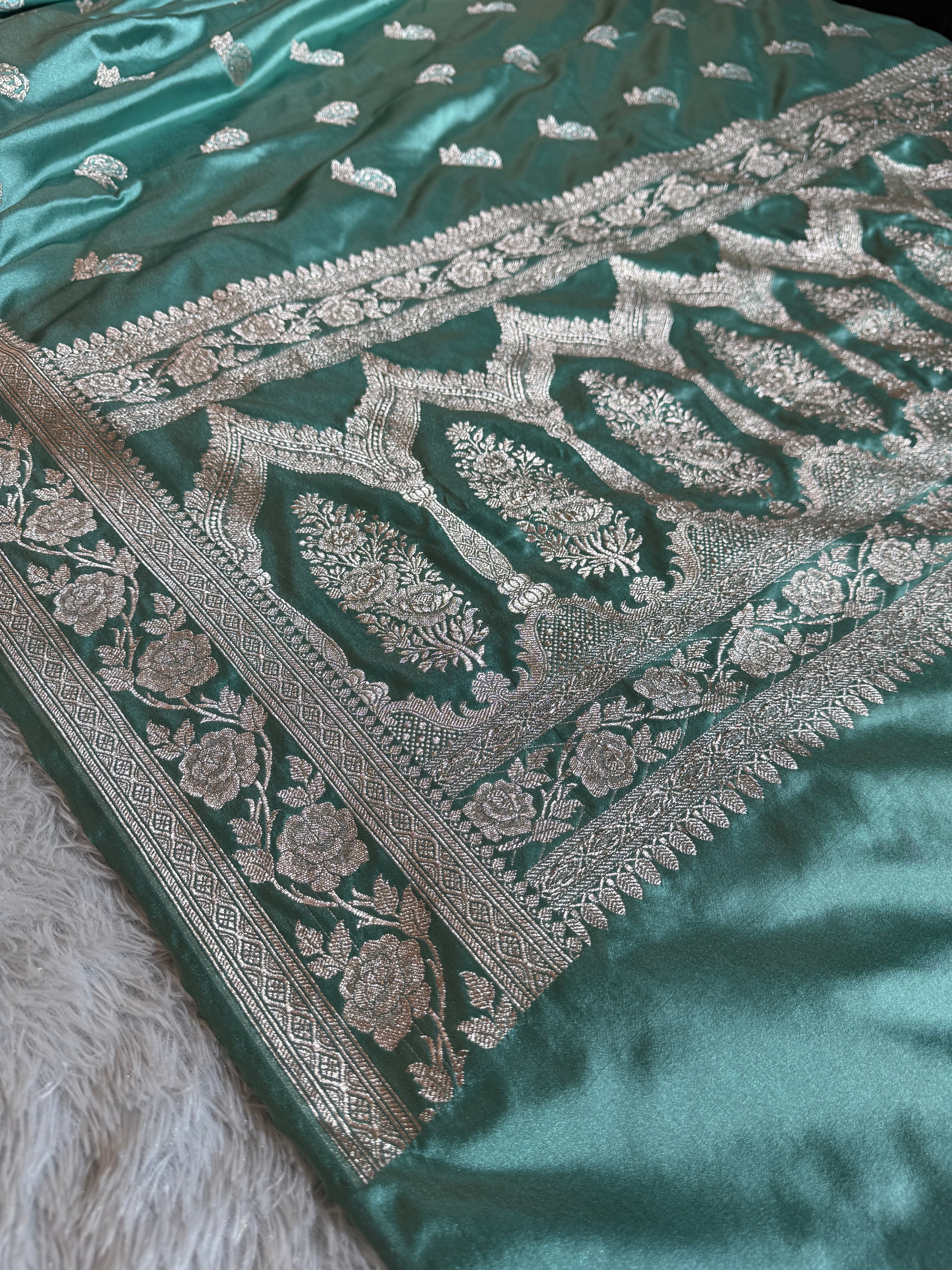 BANARASI MASHRU KATAN SILK SAREE HN507