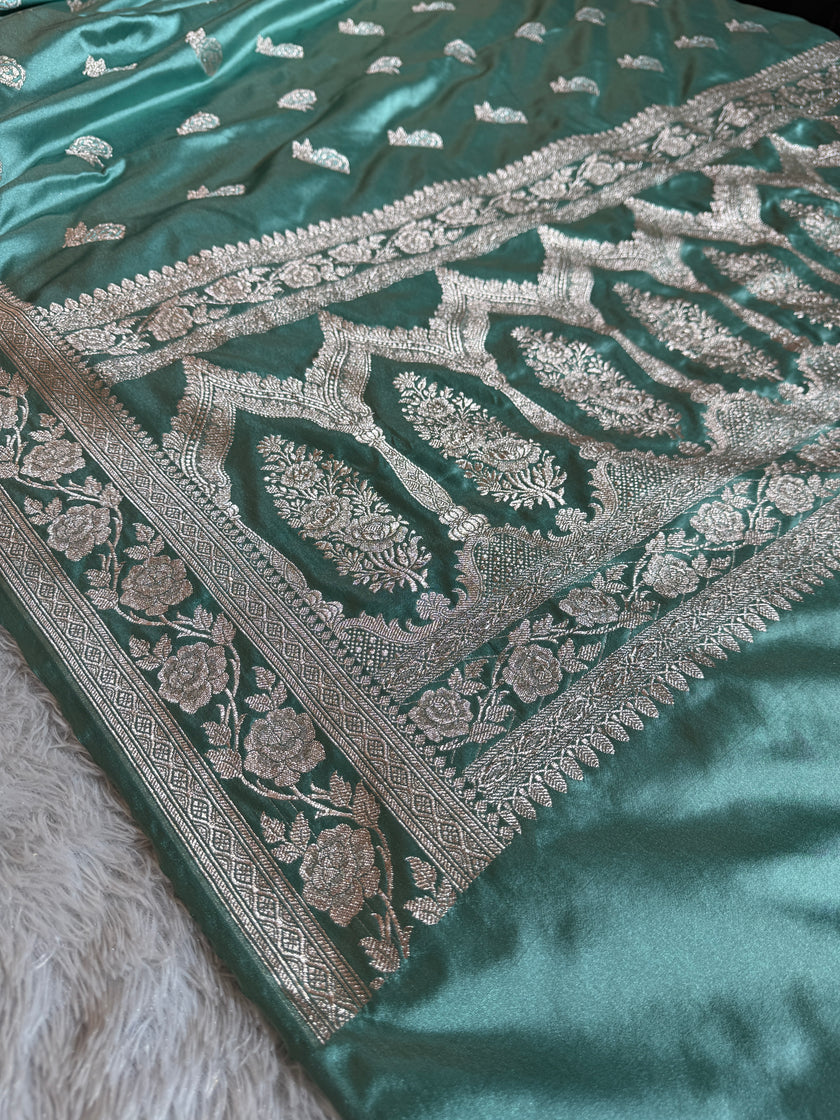 BANARASI MASHRU KATAN SILK SAREE HN507