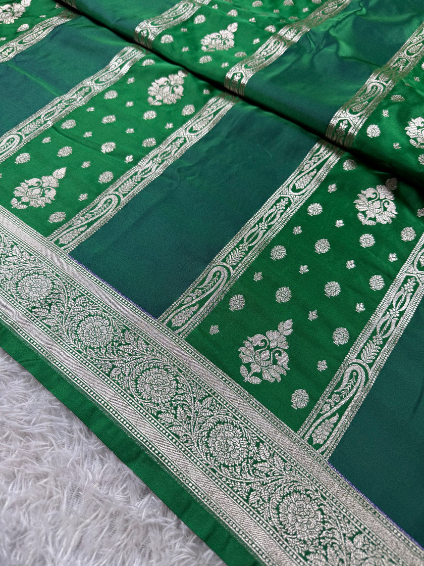 BANARASI MASHRU KATAN SILK SAREE MK012