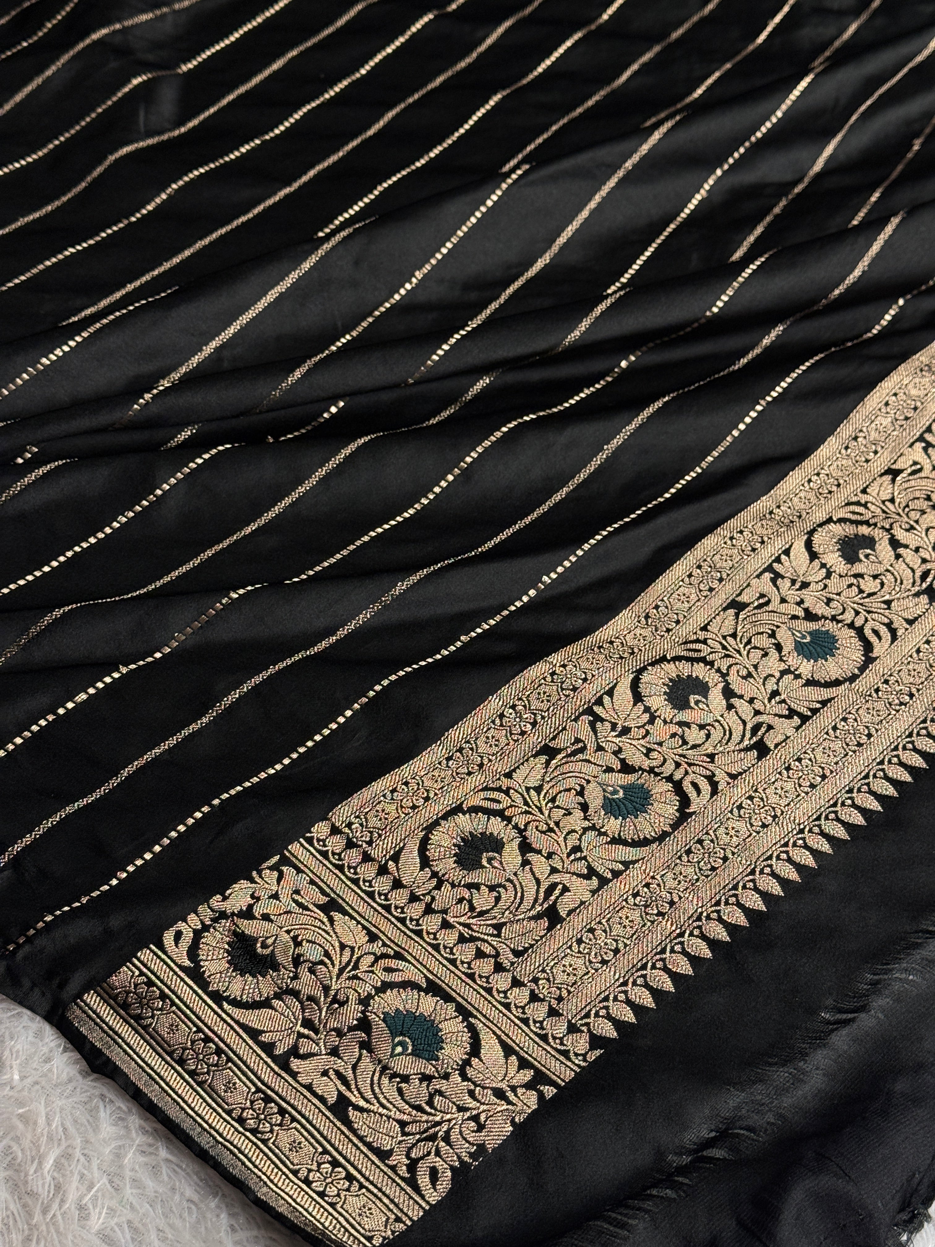 BANARASI MASHRU KATAN SILK SAREE MK048
