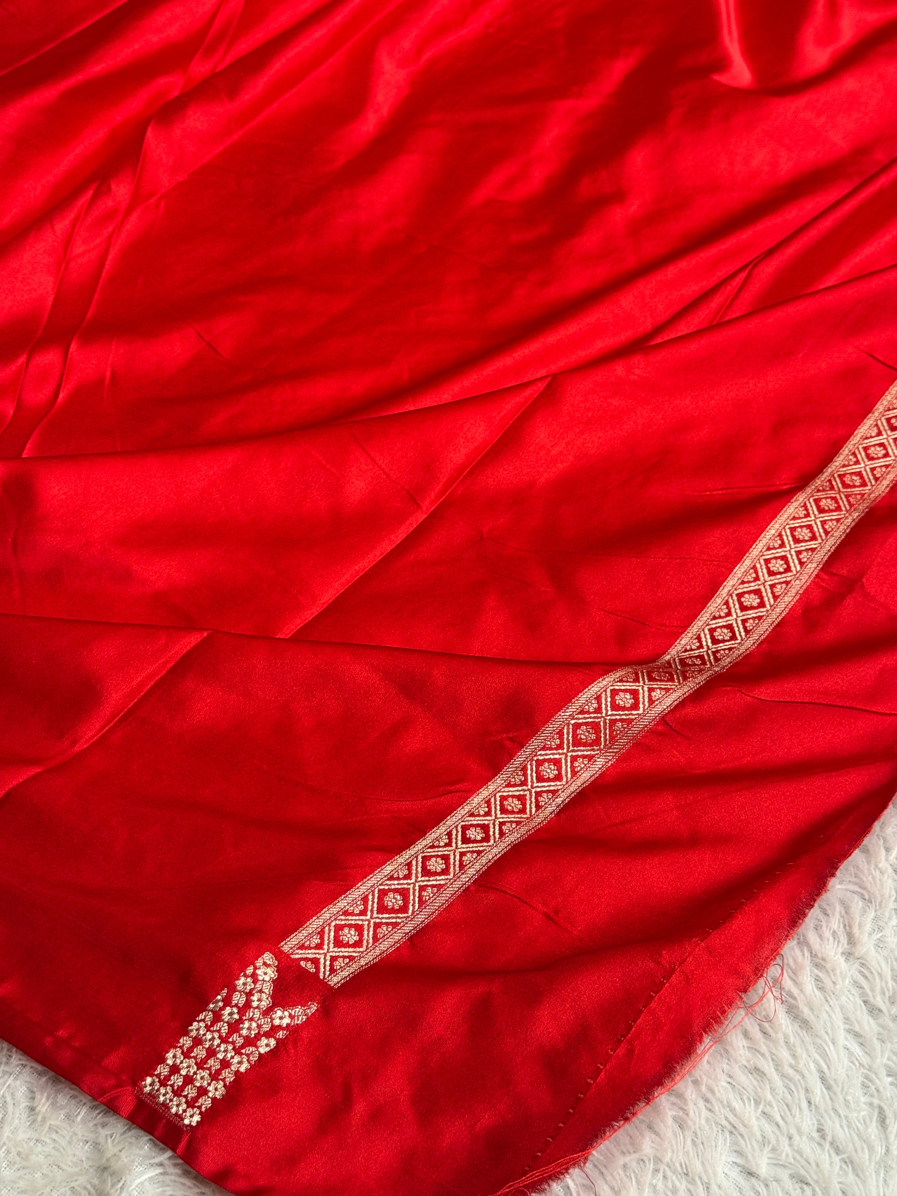 BANARASI MASHRU KATAN SILK SAREE MK037