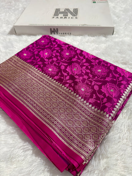 BANARASI MASHRU KATAN SILK SAREE HN531