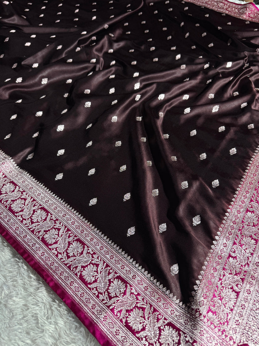 BANARASI MASHRU KATAN SILK SAREE HN508