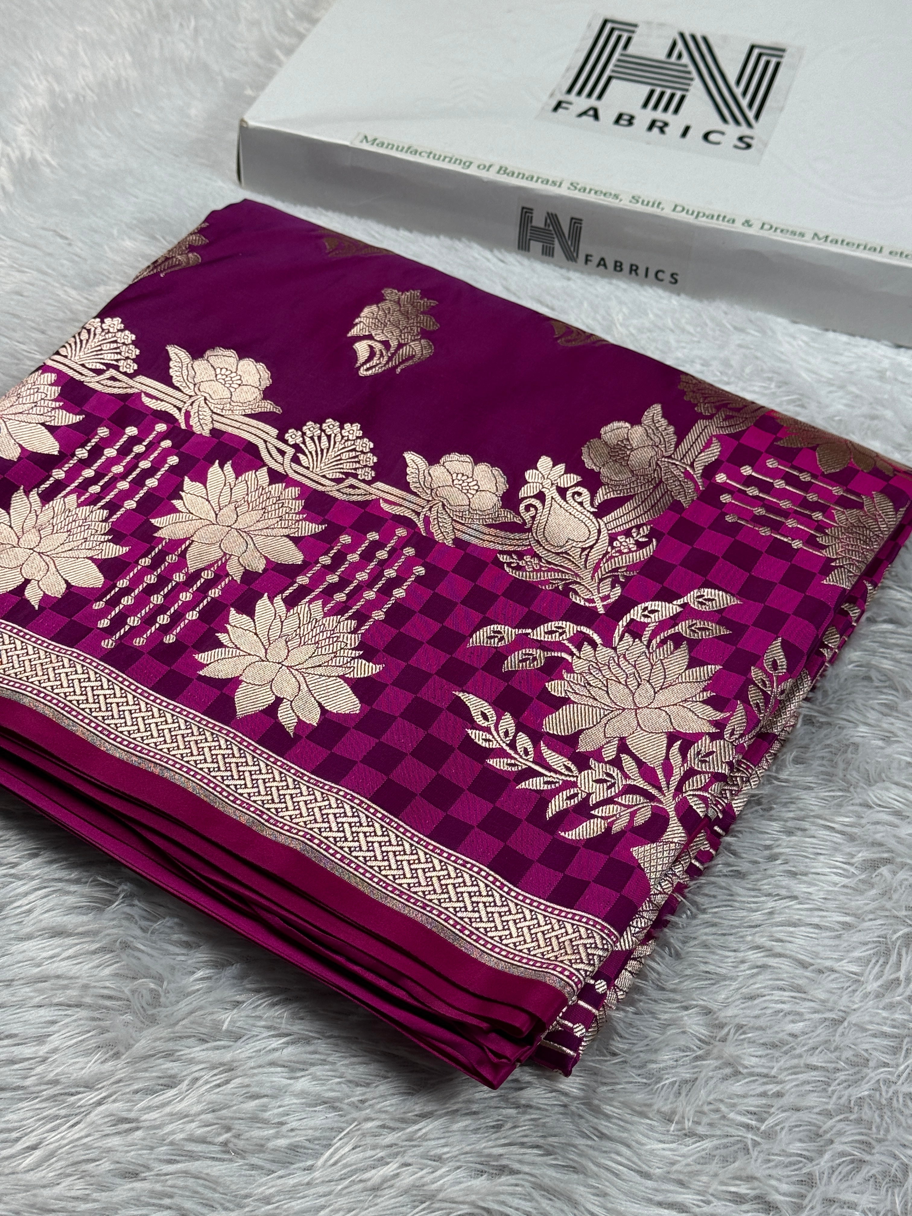 BANARASI MASHRU KATAN SILK SAREE MK003