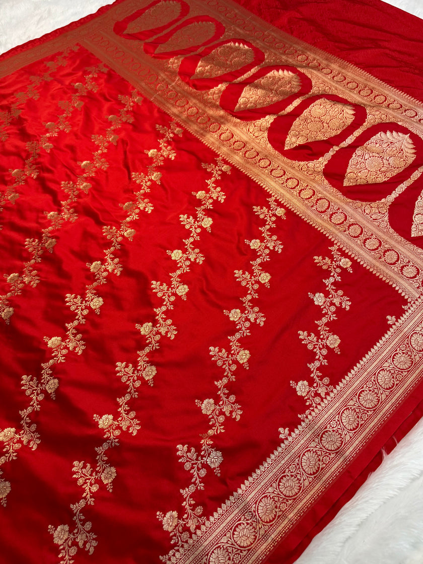 BANARASI MASHRU KATAN SILK SAREE HN144