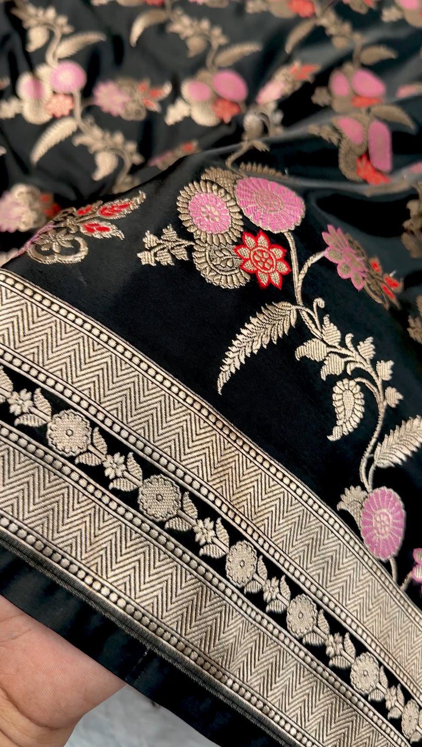 Banarasi mashru satin silk saree Hema Mallini mam inspired hn104