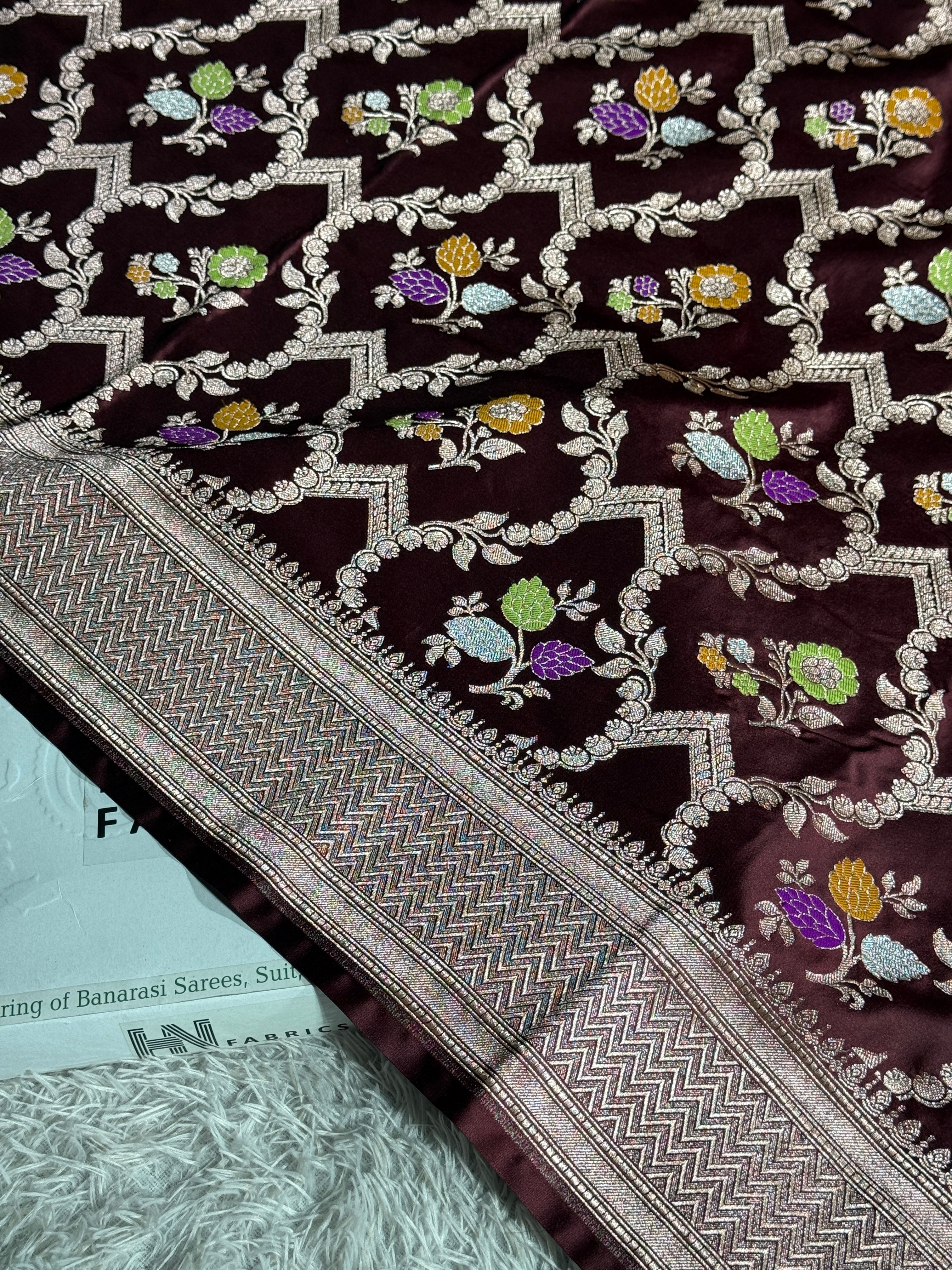 BANARASI MASHRU KATAN SILK SAREE MK023
