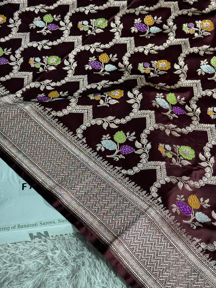 BANARASI MASHRU KATAN SILK SAREE MK023