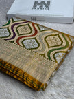 BANARASI MASHRU KATAN SILK SAREE MENAKARI WORK HN500
