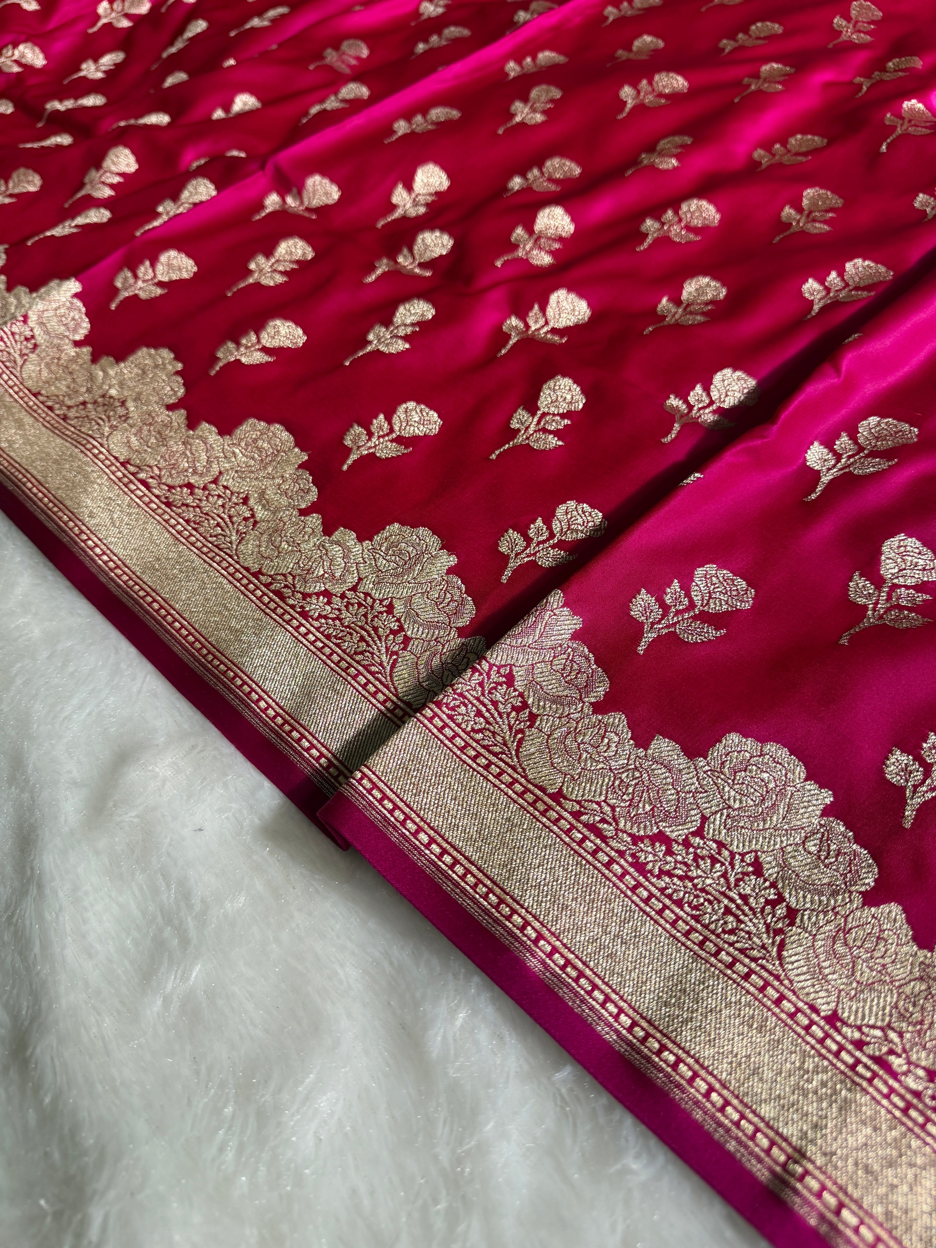 BANARASI MASHRU KATAN SILK SAREE HN528