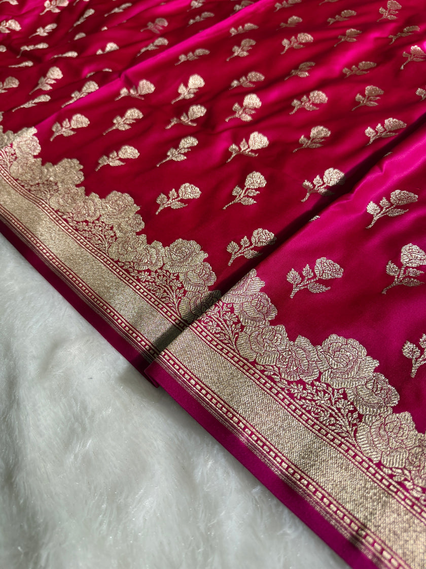 BANARASI MASHRU KATAN SILK SAREE HN528