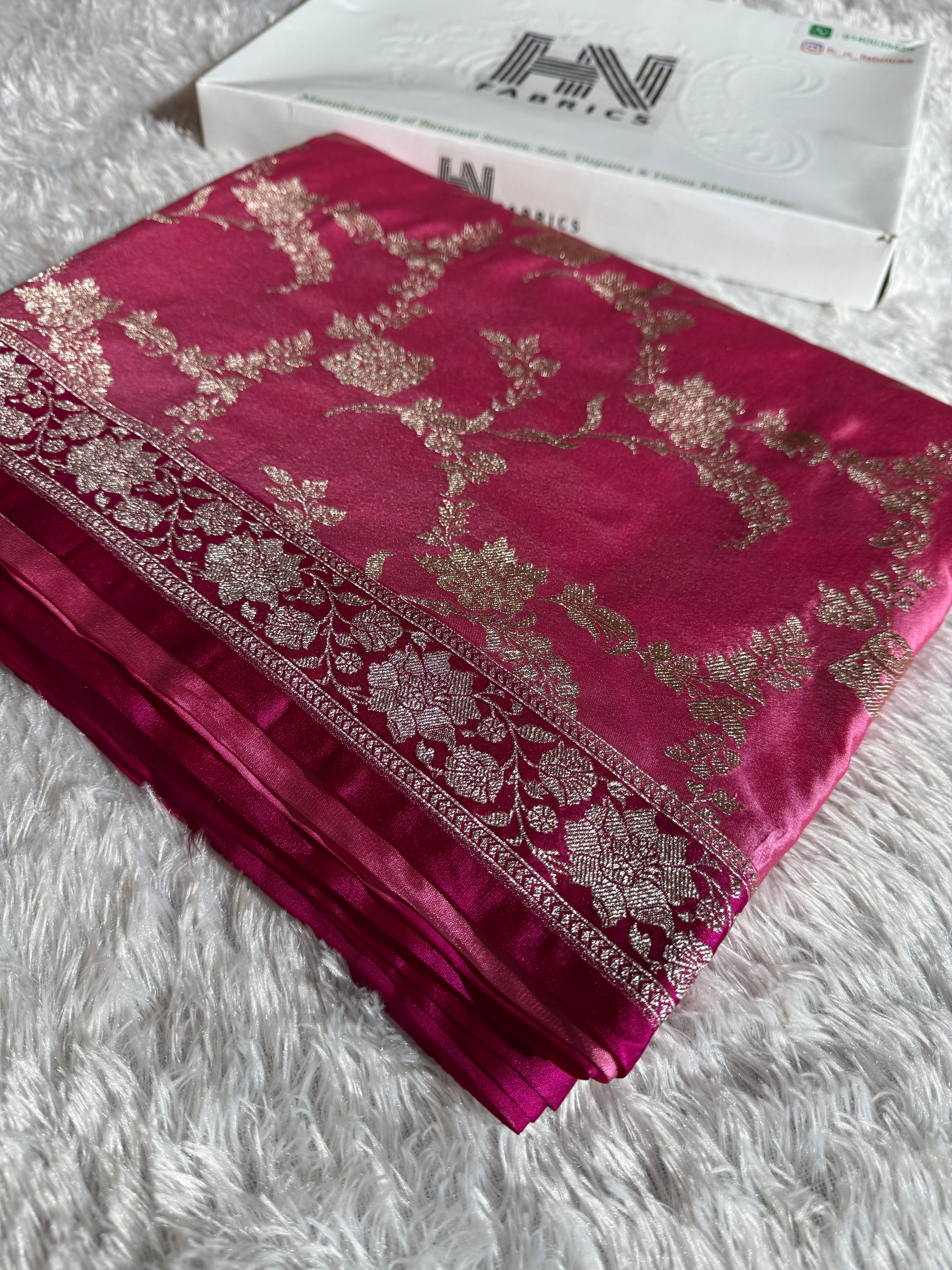 BANARASI MASHRU KATAN SILK SAREE HN514