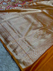 BANARASI MASHRU KATAN SILK SAREE MENAKARI WORK HN500