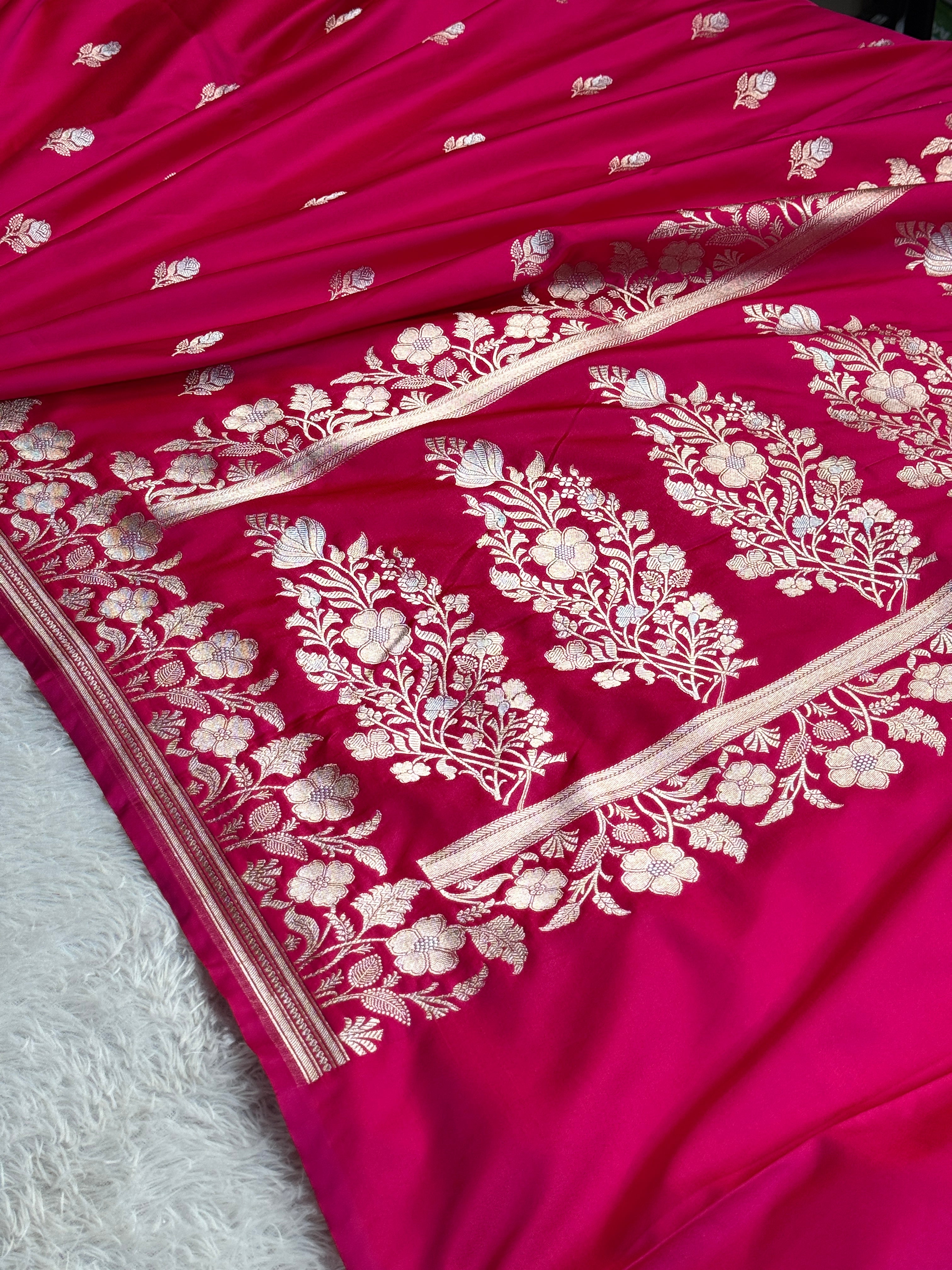 BANARASI MASHRU KATAN SILK SAREE HN572