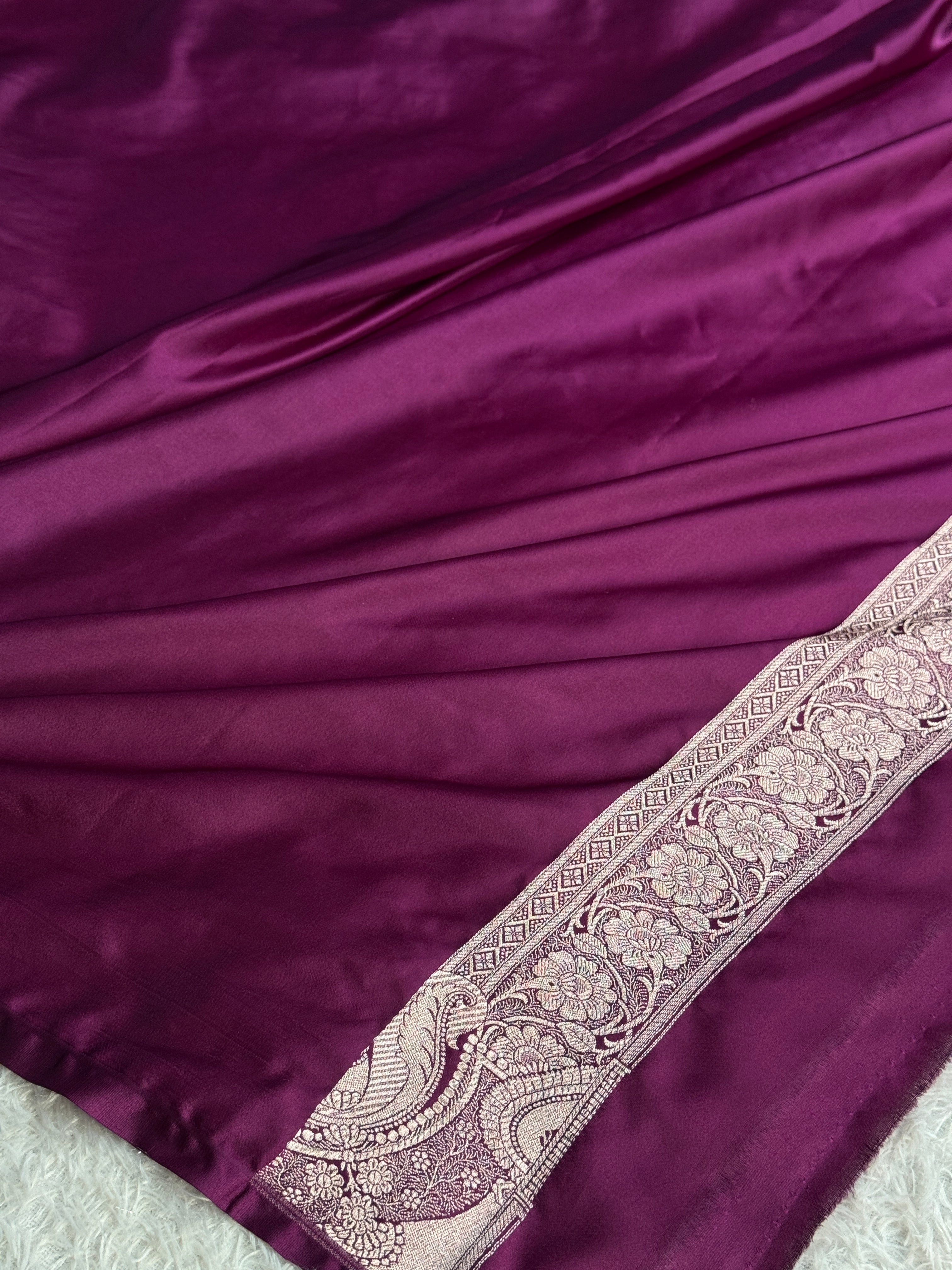 BANARASI MASHRU KATAN SILK SAREE MK062