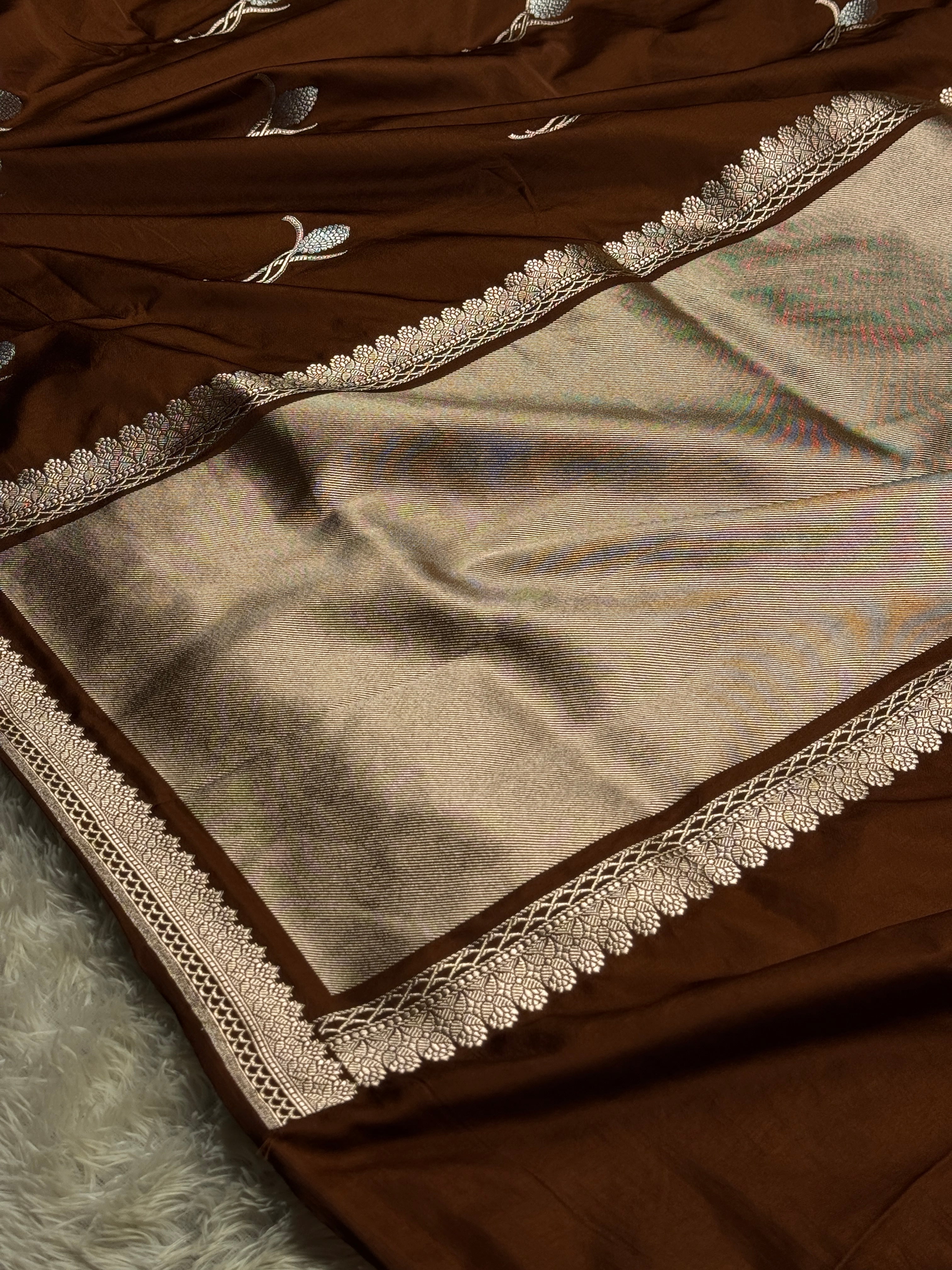 BANARASI MASHRU KATAN SILK SAREE HN710