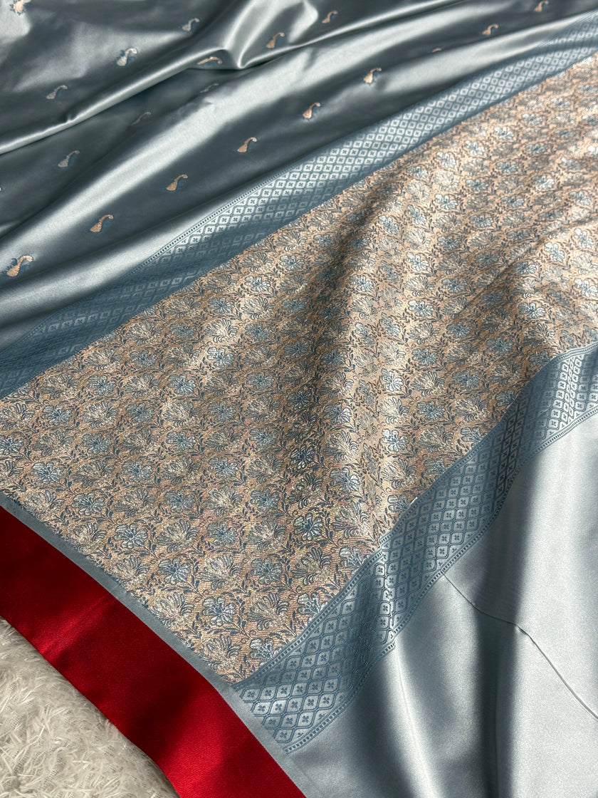 BANARASI MASHRU KATAN SILK SAREE MK021