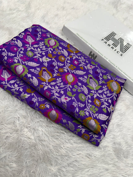 Banarasi Mashru katan silk saree Menakari Work hn140