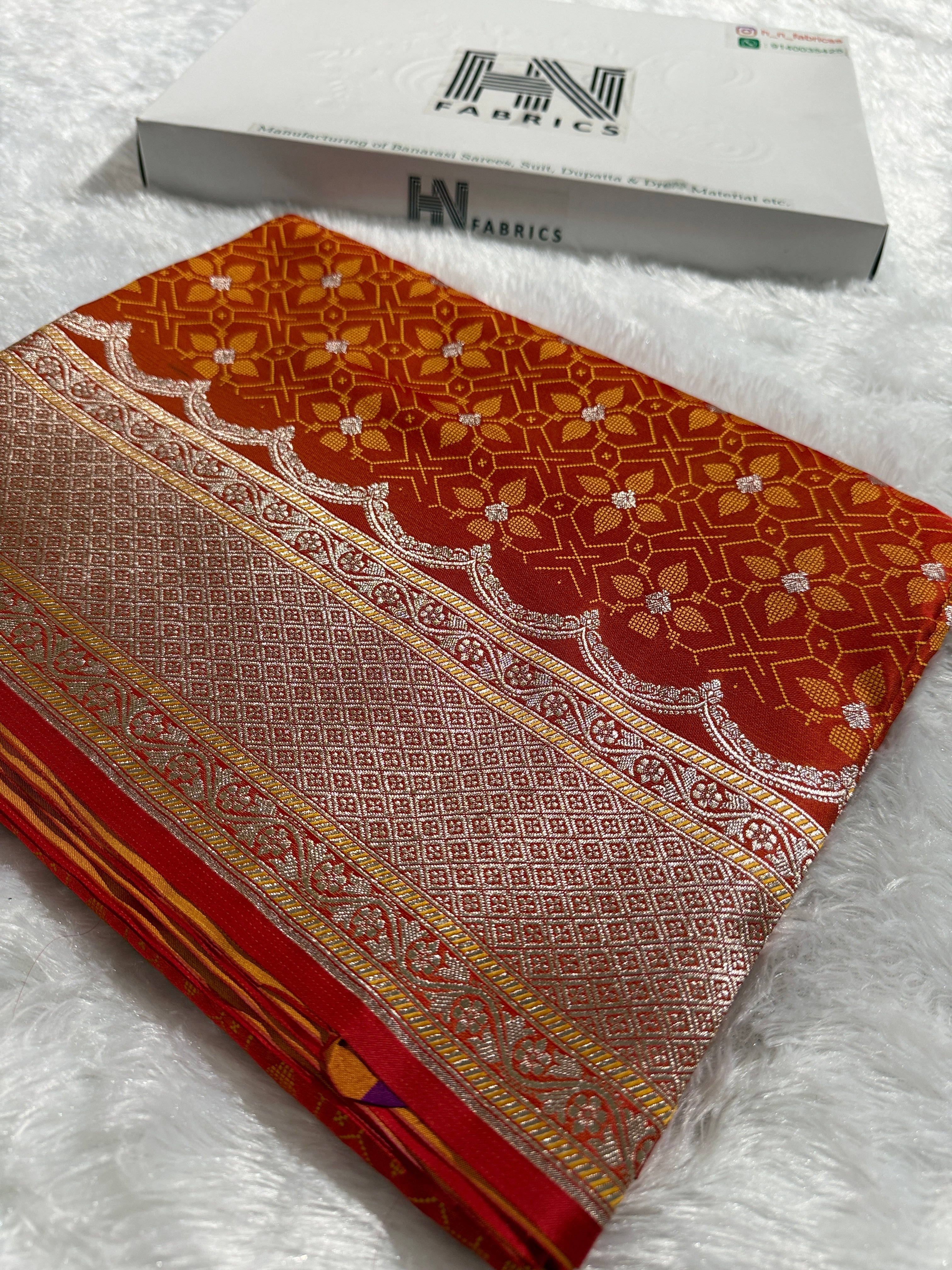 BANARASI MASHRU KATAN SILK SAREE HN535
