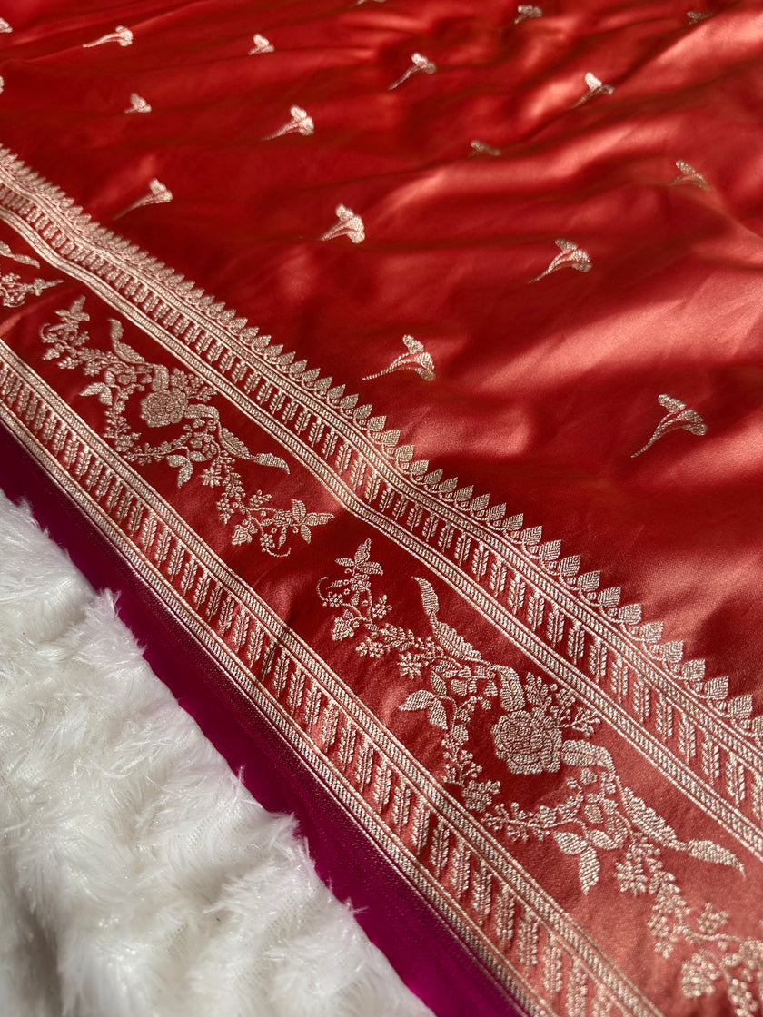 BANARASI MASHRU KATAN SILK SAREE HN529