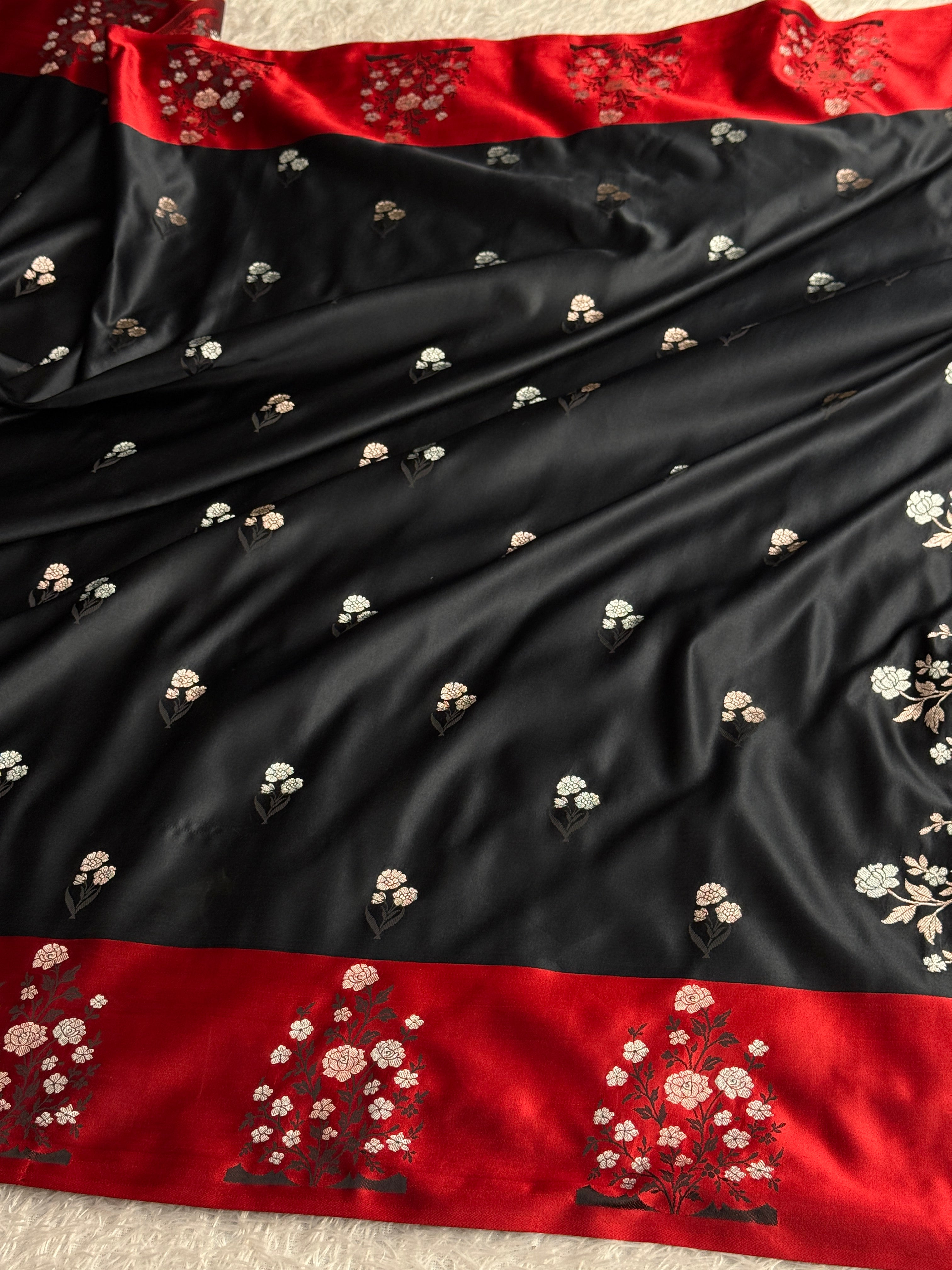 BANARASI MASHRU KATAN SILK SAREE MK057
